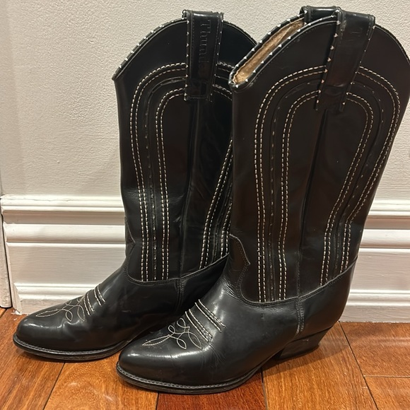 Leather Cowboy Boots by Thunder - Picture 3 of 14